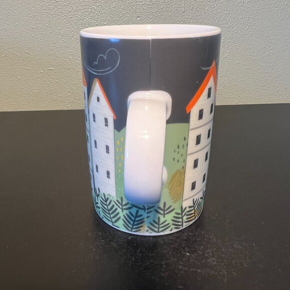 DANICA STUDIO Hill and Dale Porcelain Mug ~  Scenic Community Tall Row Houses - Picture 7 of 10